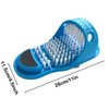 EVERMARKET Magic Feet Cleaner Simple Foot Scrubber Feet Shower Spa Easy Feet Cleaning Brush Exfoliating Foot Massager Slipper(Blue)
