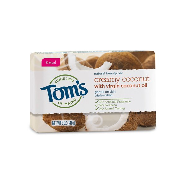 Tom's Natural Beauty Bar Soap, Creamy Coconut, 5 Oz (Pack of 2)