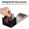 Strong Magnet Card Case Deck Box Mtg Card Box Playing Card Box Magic Deck Box Tcg Up to 200 Cards Creative Pattern Trading Card Storage Box for Collectible Card Games, Menacing Black Spider