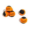 Midlee Orange/Black Dog Halloween Tennis Balls- Set of 6