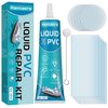 Pool Liner Patch Repair Kit, Transparent Inflatable Patch Repair Kit for PVC Boats, Air Mattress, Hot Tubs, Above Ground Swimming Pools & Inflatables(60ml)