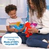 Sesame Street Friends Cookie Monster, Big Bird, and Oscar 8-inch 3-piece Sustainable Plush Stuffed Animals Set, Kids Toys for Ages 18 Month by Just Play