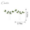 Casdre Crystal Bridal Hair Pins Rhinestone Bride Wedding Hair Piece Hair Accessories for Women and Girls (Pack of 2) (H Light Green)