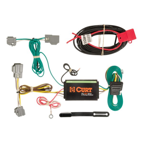 Curt Manufacturing 56188 Vehicle-Side Custom 4-Pin Trailer Wiring Harness,Fits Select Chevrolet Impala