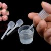LTKJ 25 Pack 1.2 mL Pretty Empty Lip Gloss Tubes Containers, Clear Mini Refillable Lip Balm Bottles with Rubber Inserts and 3pcs Transfer Pipettes for Lip Samples Travel DIY Makeup (Rose Golden)