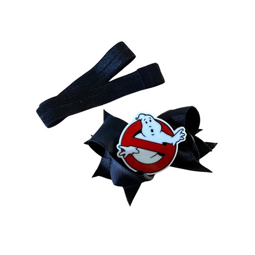 Halloween Black Ghost Hair Bow by Inspired Bows