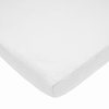 TL Care Heavenly Soft Chenille Fitted Mini Crib Sheet 24" x 38", Warm and Cozy Chenille Portable Sheet, White, for Boys and Girls, Fits Most Pack N Play Mattresses