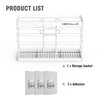 Hair Tool Organizer, Curling Iron Stands, Bathroom Organizer Basket Hair Supplies Organizer Storage Hair Dryer Holder- Wall Mount No Drilling