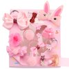 Starneey 18 Pcs Baby Elastic Hair Ties and Girls Hair ClipsHair Accessories Set Gift Set Hair Bow Cute Party Bowknot Hairpin