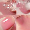 ASMAYSA Air Dry Clear Pink Nail Polish, Jelly Gel Nail Polish for Girls, Clear Pink Gel Polish for Women, Long Lasting Sheer Pink Nail Polish, Translucent Pink Nail Polish for DIY Manicure Home, 12ML