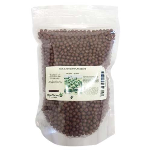 Mona Lisa Milk Chocolate Edible Crispearl Decorations from OliveNation, Elegant & Delicious Topping & Inclusion - 1 pound