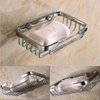 ThinkTop Soap Dish for Shower Solid Brass Chrome Finished Bathroom Shower Soap Basket Toilet Soap Dishes Holder Wall Mounted