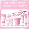 Sakura Skin Care Set, Women Gift Sets, Skin Care Kit with Cleanser, Toner, Serum, Eye Cream, Face Cream and 2Pcs Sleep Mask, Skin Care Routine Kit for Women, Even Skin Tone, Skin Care Sets & Kits