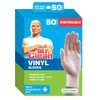 Mr. Clean Disposable Vinyl Gloves, 50 Count (Pack of 1)