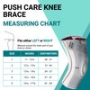 PUSH care Knee Brace for Knee Pain and Instability. Comfortable, Adjustable Compression and Support for Arthritis, Runner’s Knee, Patellofemoral Syndrome, and Knee Instability (Size 1)