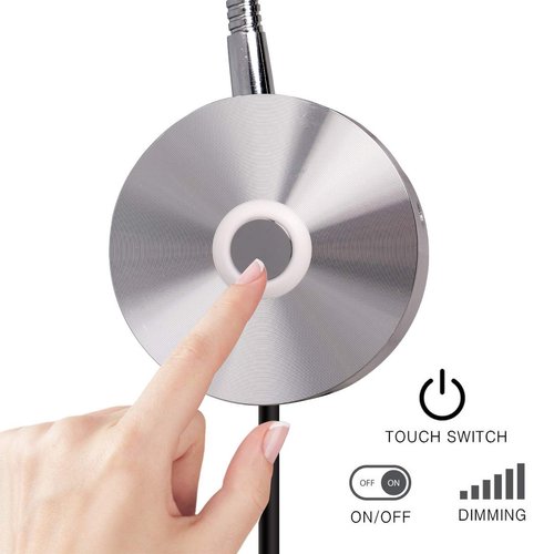 Plug in Wall Light, LED Dimmable Reading Lamps for Bed Headboard Goose Neck Plug Wired Sconce Lamp (2 Pack, 3000K Warm White)