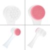 Facial Cleansing Brush, Double Sided Clean & Exfoliating & Massage Soft, Silicon Face Pore Cleanse, Blackhead, Dry or Wet Multi-Purpose()