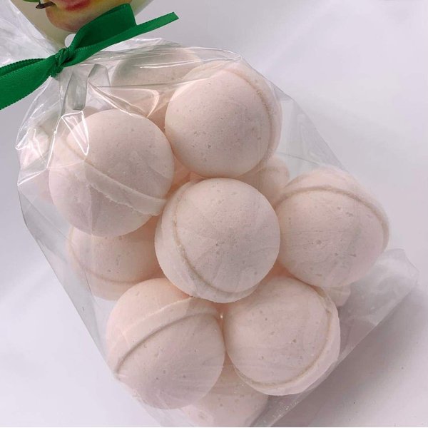 SpaPure GEORGIA PEACH Bath Bomb -14 Bath Fizzies with Shea Butter, Ultra Moisturizing (12 Oz) ...Great for Dry Skin (Georgia Peach FBA)