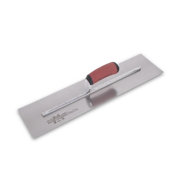 Marshalltown Finishing Trowel, 20 by 5 Inch, Perfect for Spackling, Sheetrock, Stucco, Concrete, EIFS and More, DuraSoft Curved Handle, High Carbon Steel Blade, Xtralite Mounting, MXS205D