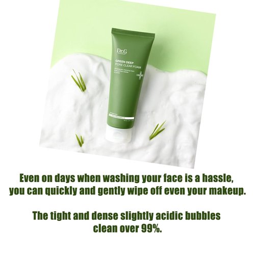 PRIMING WATER Dr.G. Green Deep Pore Clear Cleansing Foam, Pore ​​care cleansing, hypoallergenic deep cleansing, all-in-one makeup cleansing foam 200ml / 6.76 fl.oz.