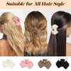CURASA 4pcs Bow Claw Clip Bow Hair Clips for Women Medium Claw Clips for Thin Hair Thick Hair Claw Clips for Long Hair Cute Hair Clip Non Slip Hair Bow Clips for Women Hair Accessories for Women Girls