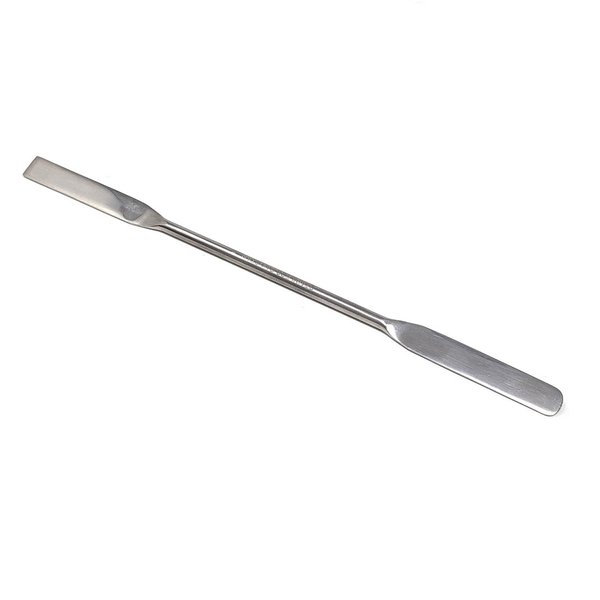 A2Z Lab Spatula Stainless Steel Sampling Spatula Mixing Transfering Double-Ended Spatula with Flat Ends For Cosmetic Lab Handling Cream, Gel, Powder- Laboratory Supplies For Experiments & Lab Use - 7"