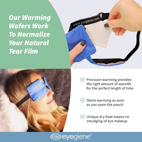 EyeGiene Self Heating Eye Mask | Warm Eye Compress for Dry Eyes | Reusable Stye Eye Compress | Heated Eye Masks for Dry Eyes | Hot Compress for Eye | Dry Eye Mask