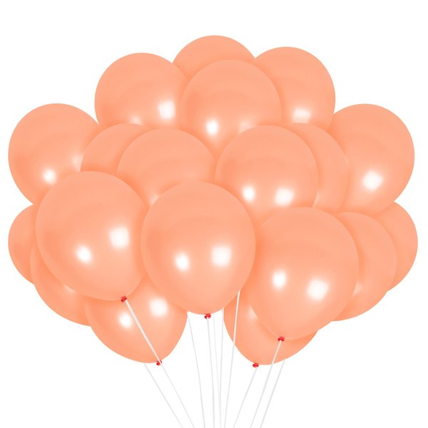 Treasures Gifted Glossy Blush Balloons 12 inch 36 Pack - Blush Pink Balloons - Latex Dusty Rose Balloons - Dusty Pink Balloons - Apricot Balloons - Peach Balloons - Mauve Balloons - Rose Pink Balloons