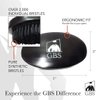 G.B.S Hair Care Set Synthetic Bristles, Handmade Foldable comb, Black Wood Beard Brush Synthetic Bristle and Pouch