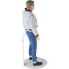 Plymor DSP-4125W White Adjustable Doll Stand, fits 7, 7.5, 8, 8.5, and 9 inch Slim Waist Dolls or Action Figures, Waist is 1.125 to 1.5 inches Wide, 3.25 to 4 inches Around, Pack of 6