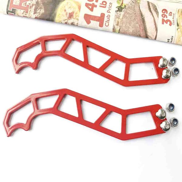 Can AM Can-Am Maverick X3 X DS RS Turbo R Max 2 Door 4 Door Models Custom Door Latches"Stainless Steel" (Red)
