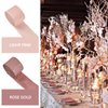 PartyWoo Crepe Paper Streamers 4 Rolls 328ft, Pack of Pink and Rose Gold Crepe Paper for Party Decorations, Wedding Decorations, Birthday Decorations, Baby Shower Decorations (1.8 Inch x 82 Ft/Roll)