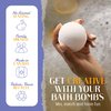 Earthy Good DIY Bath Bomb Kit With Organic Ingredients 100% Natural Includes: Essential Oils, Dried Rose, Chamomile & Lavender, Molds, Guide & More- Includes Furoshiki Cloth- Makes 10 Mini Bath Bombs