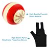 HEYLEAYAR Professional Billiard Training Cue Ball Pool Cue Ball Practice Training Artifact with Billiard Gloves,Pool Ball Bag,Billiard Accessories Used in American Billiards Eight Balls