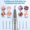 Electric Nail Drill Professional Machine,NAILGIRLS Electric Nail File E-File Nail Drill Kit for Gel Acrylic Nails,Portable 35000RPM Manicure Pedicure Polishing Shape Tools for Home Salon Use