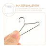 NUOBESTY Garment Rack with 10pcs Mini Clothes Hangers, Miniature Clothing Rack Dress Outfit Holders for Closet Wardrobe Dollhouse Furniture Accessories
