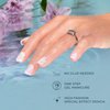 KISS imPRESS No Glue Mani Press-On Nails, Premium, Visions', Green, Medium Size, Almond Shape, Includes 30 Nails, Prep Pad, Instructions Sheet, 1 Manicure Stick, 1 Mini File