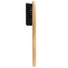 GranNaturals Teasing Boar Bristle Brush for Slicking Back Hair, Smoothing Ponytail Bun, Backcombing, Edge Control & Hair Sectioning - Wooden Slickback Hairbrush for a Sleek & Smooth Hairstyle