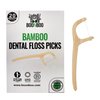 BOONBOO Bamboo Dental Floss Picks, 20 Counts