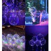 LED Balloons 10 Pack, Light Up Balloons 20 Inches Clear Helium Bobo Balloons, Glow Bubble Balloons with String Lights for Valentines Day Halloween Christmas Wedding Birthday Party Decoration