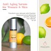 Peaches Skin Care Squeezed Vitamin C Serum (1 oz) Anti Aging Serum for Women & Men w/Ascorbic Acid, Real Gold, Kakadu Plum Extracts Facial Serums for Glowing Skin Face Care for Elasticity & Firm Skin