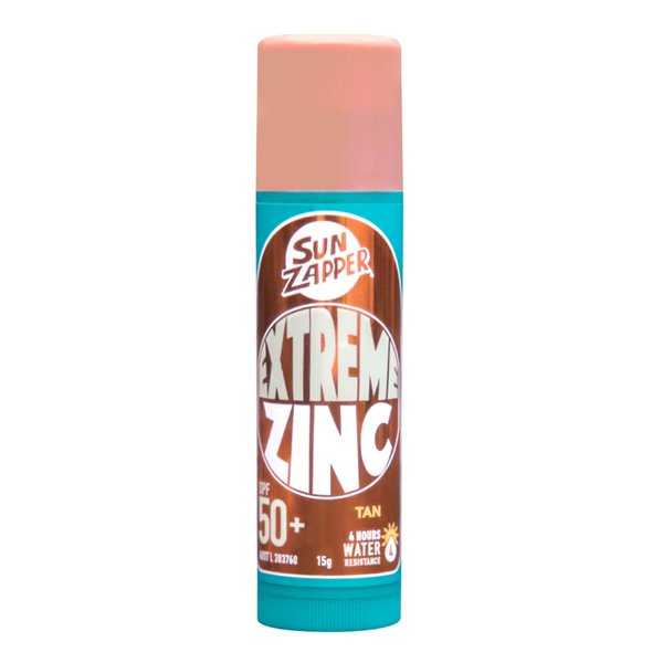 Sun Zapper (Tan) Extreme Zinc Stick - Tan Skin Tone Mineral Sunscreen Stick SPF50+ UVA/UVB+ Unbeatable Sun Protection Sunblock, Sun Cream Made in Australia