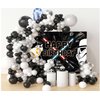165Pcs Star Galaxy Theme Birthday Party Decorations 1pcs Universe Star Birthday Backdrop 164pcs Black Silver White Latex Balloons Garland Arch Kit Star Birthday Party Supplies