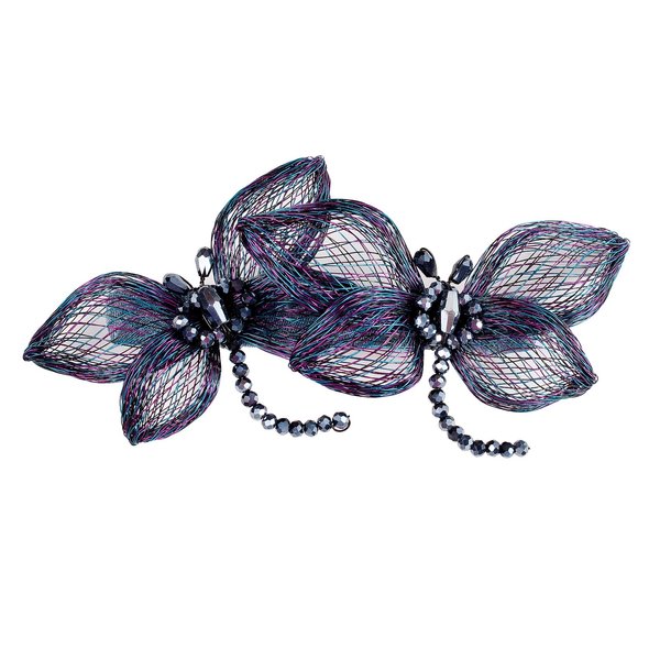 Jayongnee clip Copper Wire Metal Bow Hair clips-Hand-woven Barrettes hair accessories,hair barrettes for women thick hair