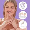 KISS imPRESS No Glue Press-On Nails, French, Fearless', Light Neutral + White Tip French, Medium Size, Almond Shape, Includes 30 Nails, Prep Pad, Instructions Sheet, 1 Manicure Stick, 1 Mini File