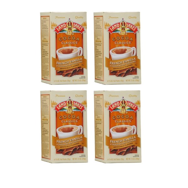 Land O' Lakes Premium Hot Cocoa, French Vanilla, 24- 1.25oz Packs