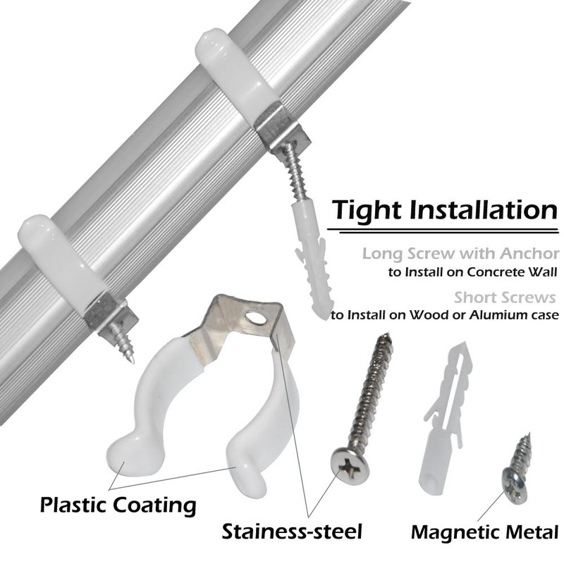 GooChan LED T8 Tube Light Clips,Light Bulb Fasteners,Tube Lamp Surface ...