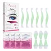 Beauty7 Eyebrow Wax Strips Kit Facial Wax Strips Hair Removal Eyebrow Shaper at Home Waxing 24 Strips 4 Calming Oil Wipes for Sensitive All Skin Types Women (2 Set of Eyebrow Wax Strips)