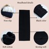 MLMOMVME 6 Pcs Black White Headbands for Women Hair Cotton Headband Non-slip Stretchy Elastic Head Wrap Holder Hair Accessories