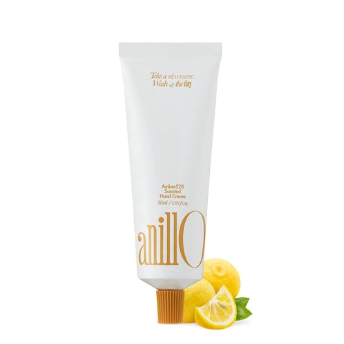 Amber528 Scented Hand Cream, Vegan Moisturizing Hand Cream with Yuzu Extract, Hinoki Cypress Oil, Shea Butter and Ceramide Complex for Women & Men, Amber Scent, Free from Paraben (50ml / 1.69 fl. Oz)